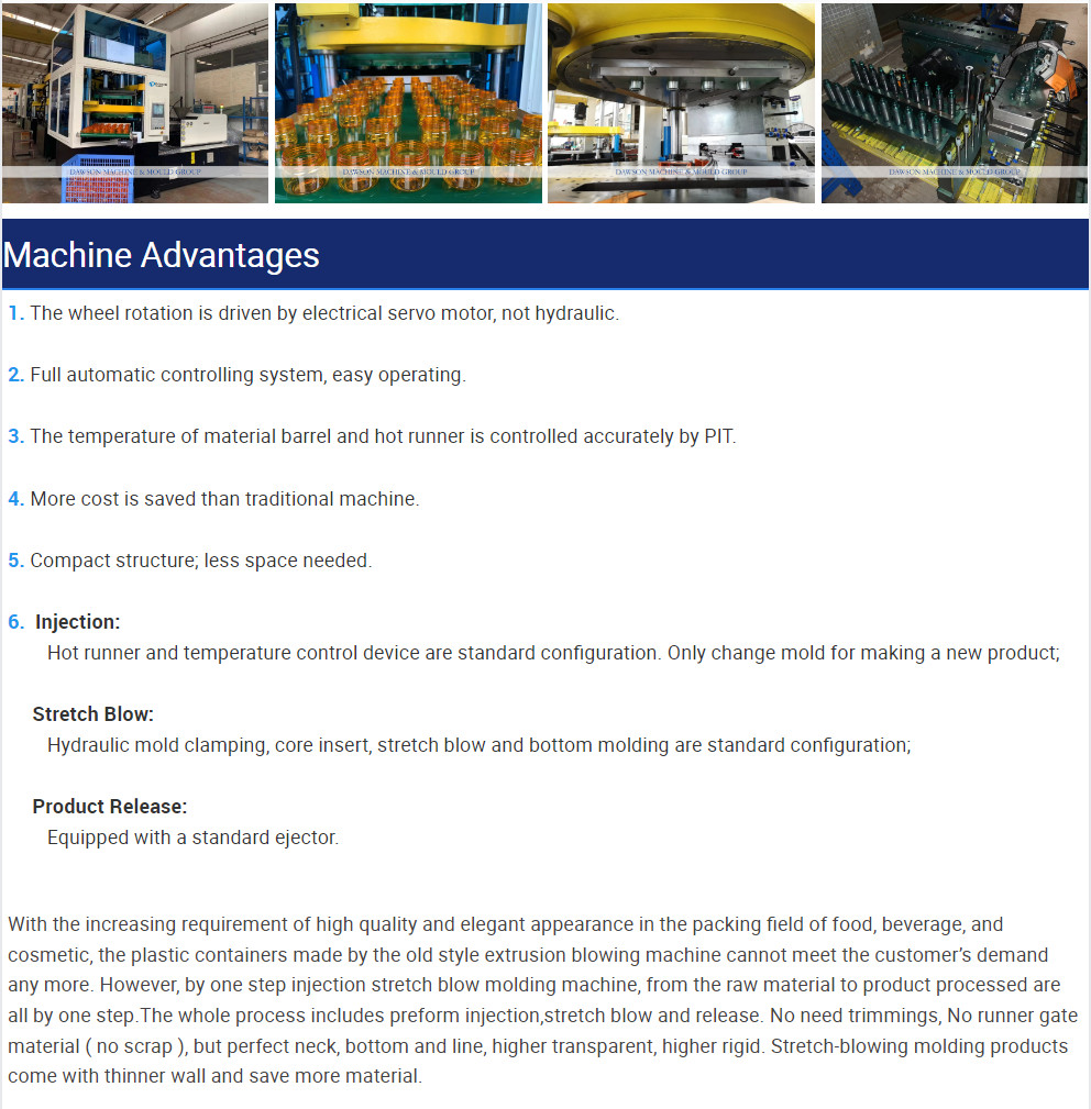 Plastic Cans Injection Stretch Blow Molding Machine / PET Bottle Making Machinery