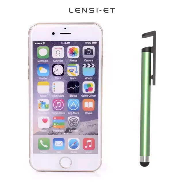 Plastic Colorful Stylus Touch Screen Pen Pink Yellow Green Brown