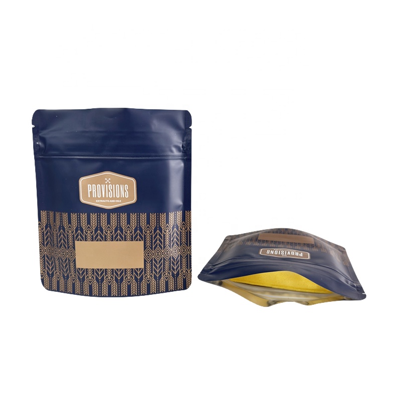 EU Standards Custom Design Printed Cigar Tobacco Leaf Pouch With Ziplock Packaging