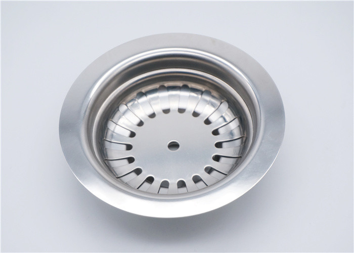 Waterproof Kitchen Sink Drain Catcher , Sink Strainer Plug Stainless Steel