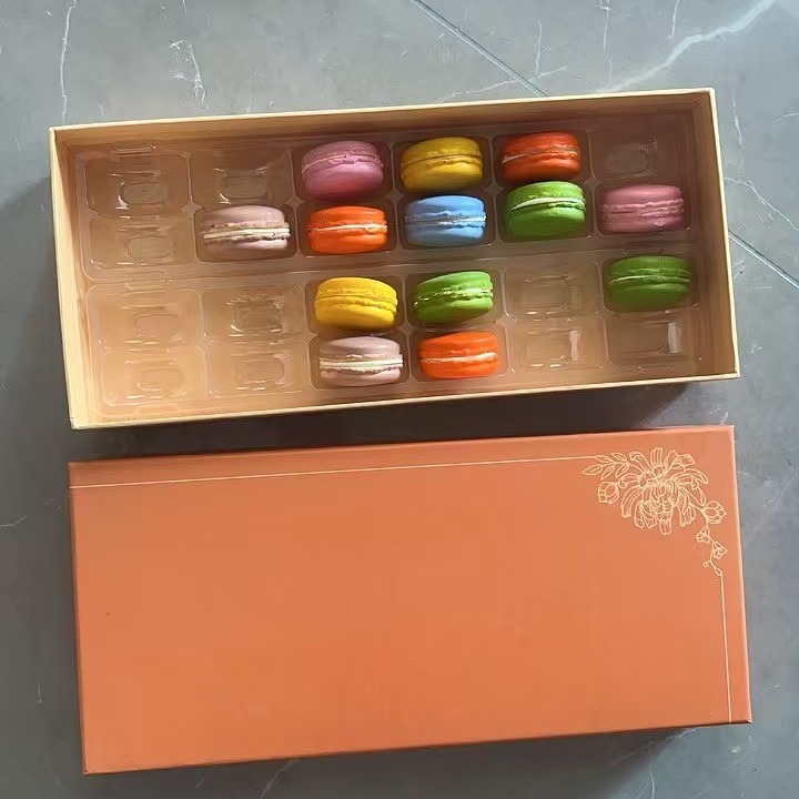 12 Macaron Gift Box Packaging Boutique Carton Dessert Packaging Customized