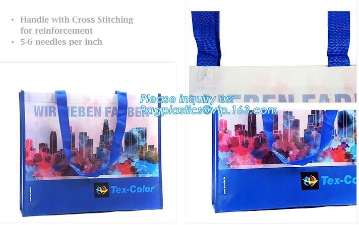Wholesale factory custom fashion laminated non woven bag, Shopping printing fabric insulated foldable bag, custom pp non