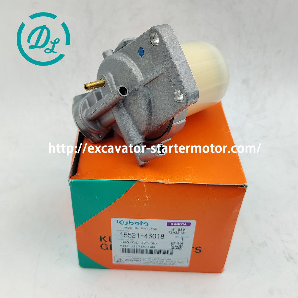 15521-43018 Excavator Fuel/Water Seperator Assy Kubota Engine V1505