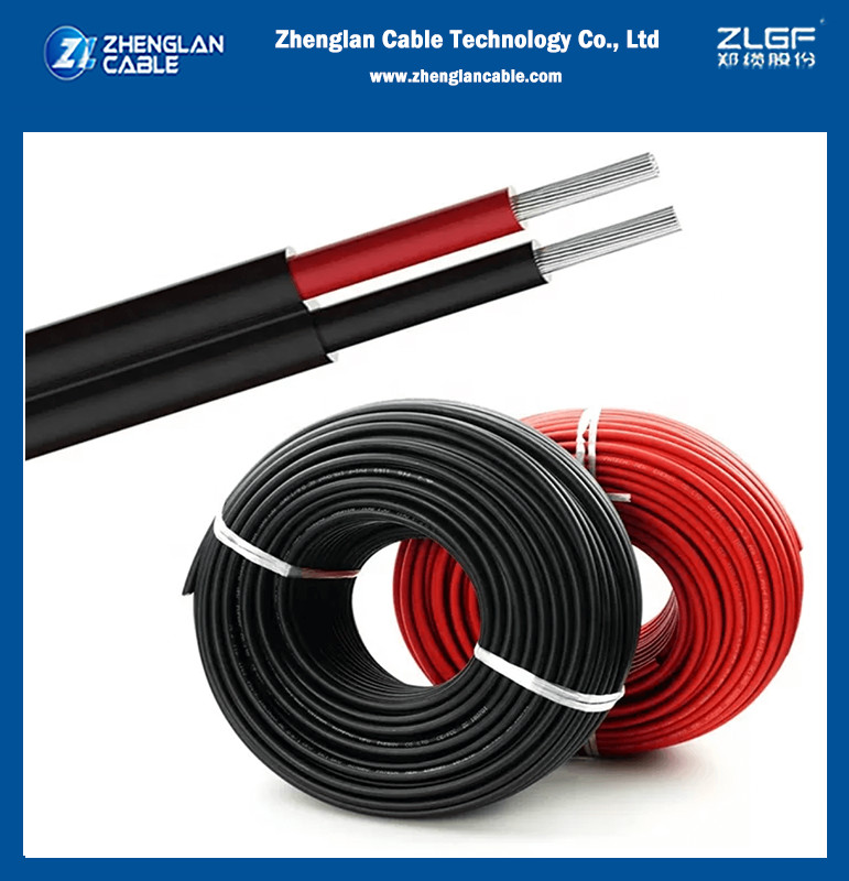 XLPO Insulation PV Solar Cable RED Black 6mm2 Wire 10 AWG