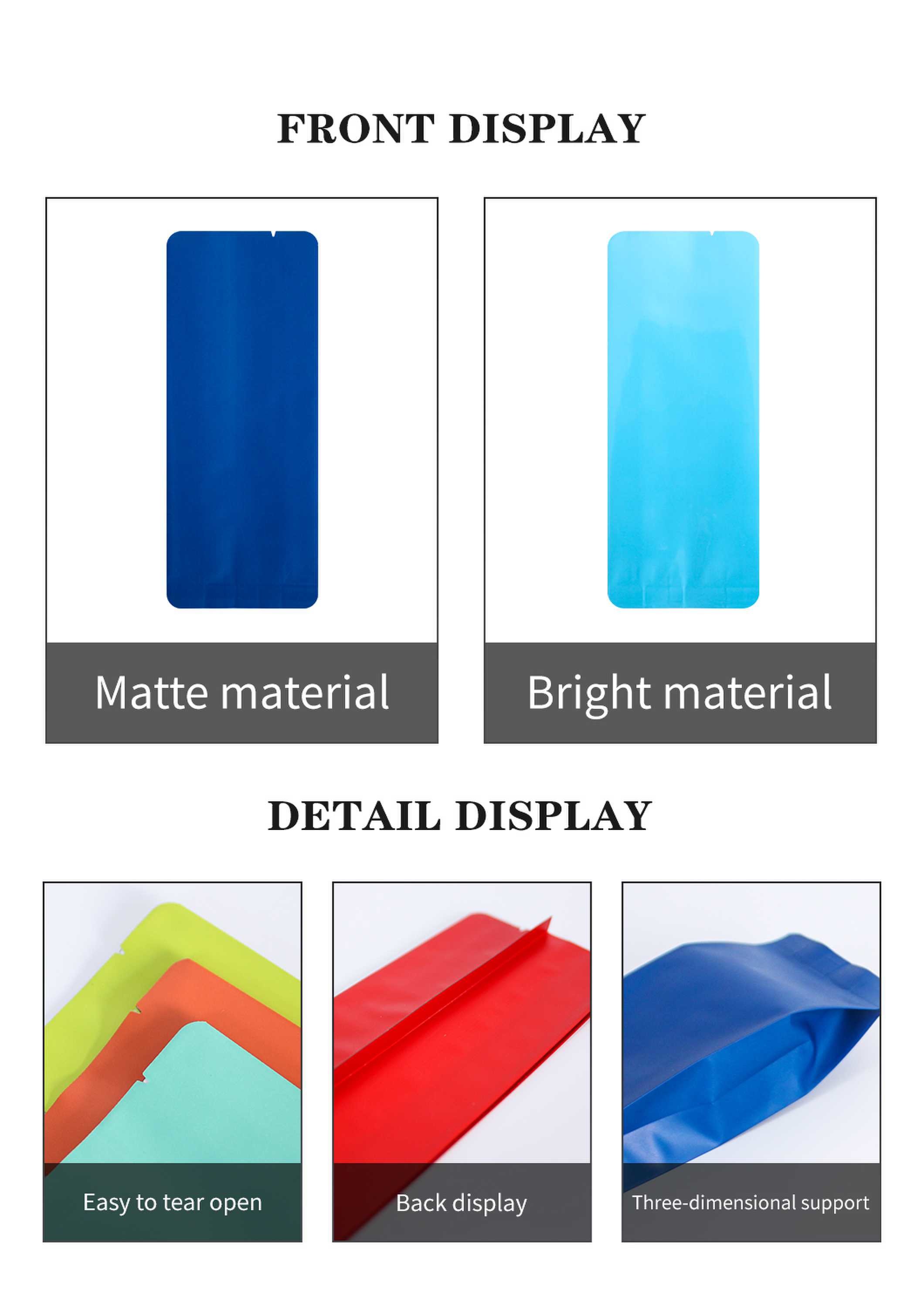 Aluminum Foil 200 Microns Drip Coffee Sachets Gravure Printing