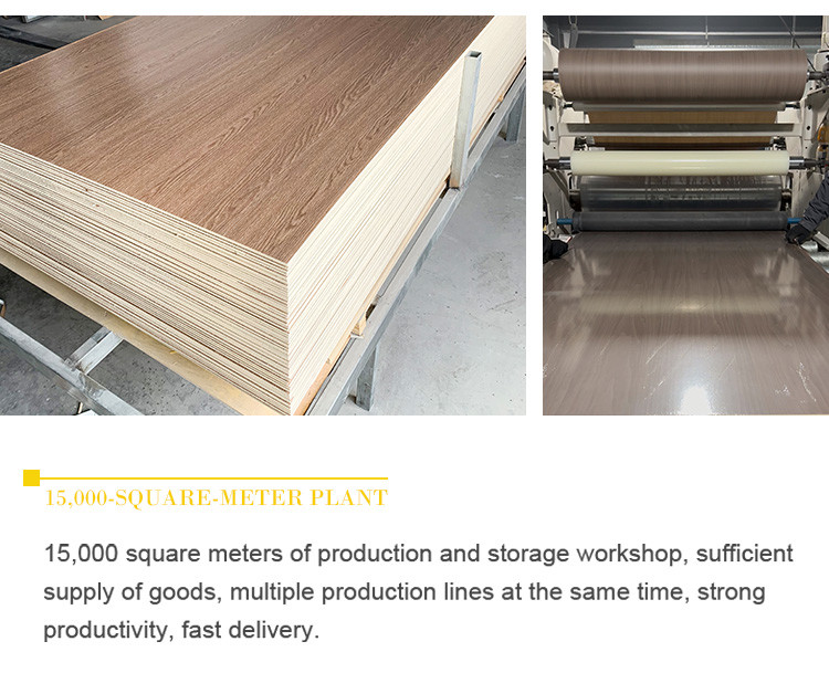 Light Luxury Style Fireproof And Mothproof Wood Grain PVC Bamboo Charcoal Fiber Board