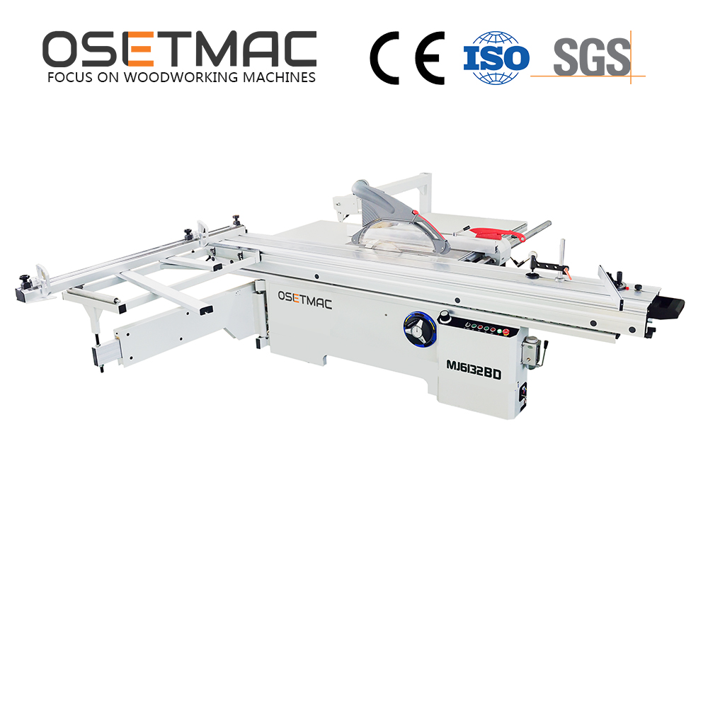 Horizontal Style OSETMAC Sliding Table Panel Saw MJ6132BD for Woodworking 3250*3450*900mm