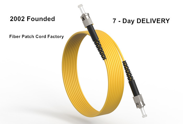 3 Meter Duplex 62.5/125 OM1 ST To ST Fiber Jumper Cable