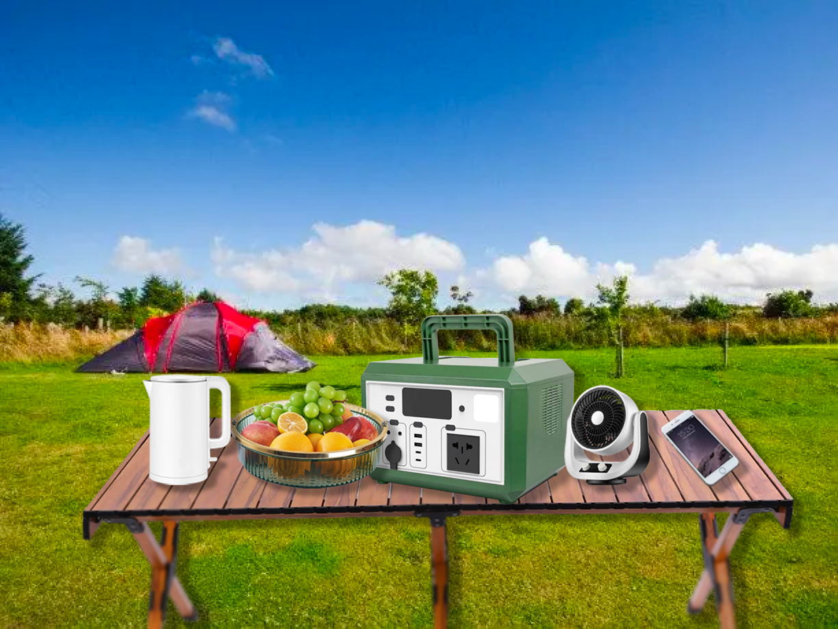 600W Portable Power Station Outdoor Solar Generator Mobile Lithium Battery Pack
