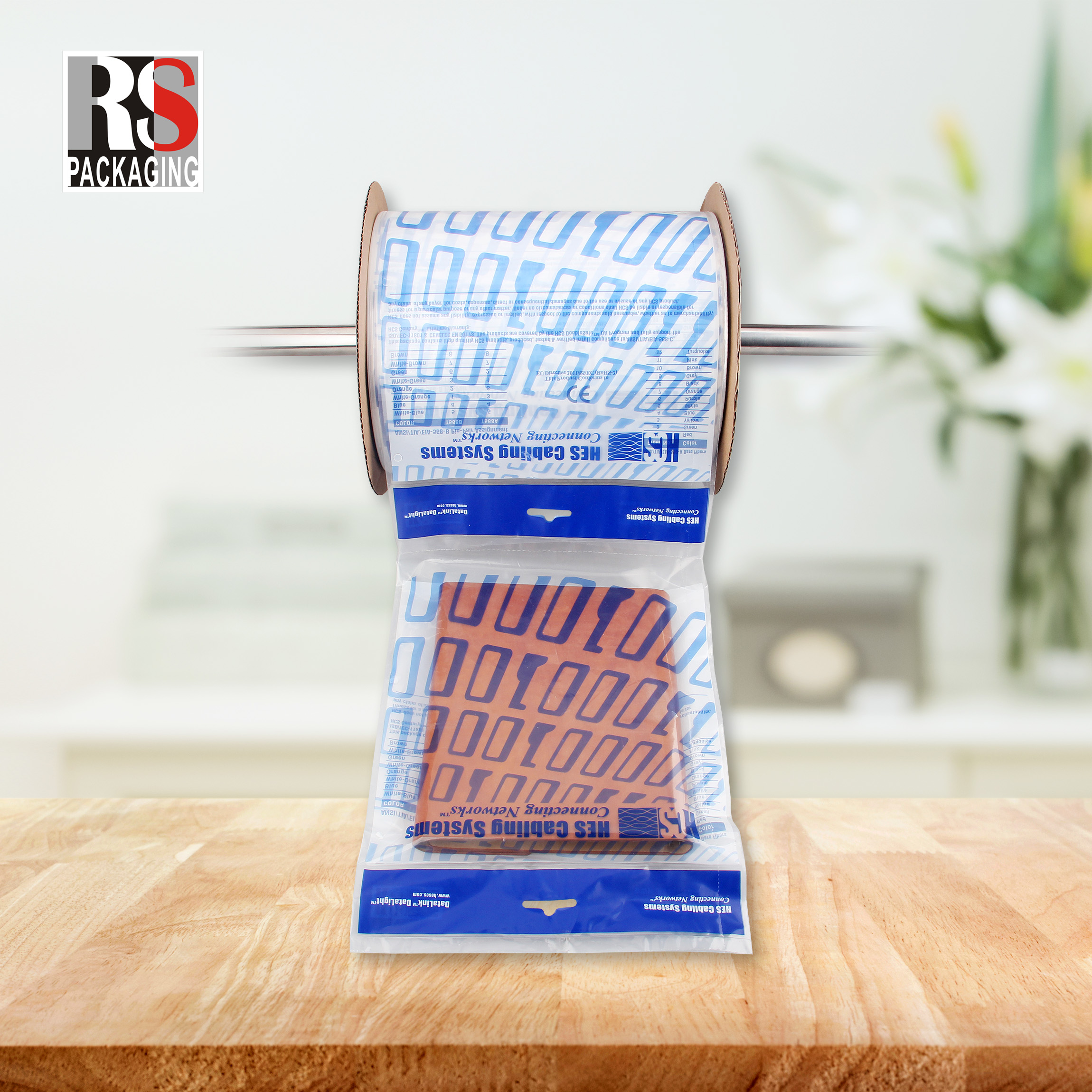Recyclable Pre Opened Poly Bags On A Roll Customized Printing For Auto Bagging System
