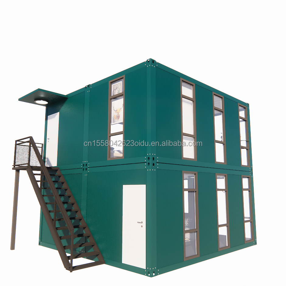 Aluminum Alloy Windows in Customized Luxurious Bedrooms Bathrooms and Kitchens with 50/75/100mm Wave Sandwich Panel Walls