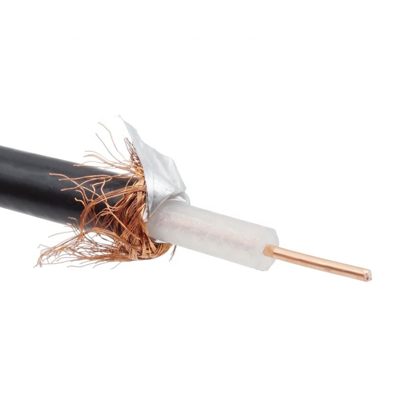 RG6 RG7 RG11 Coaxial TV Cable CCS CCA Conductor For Internet