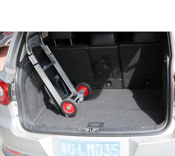 Industrial Aluminium Folding Hand Trolley Lightweight Collapsible Sack Trucks