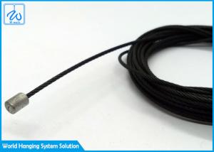 China Custom Wire Rope Assembly Black Coating Aircraft Cable Assemblies With Terminals on sale