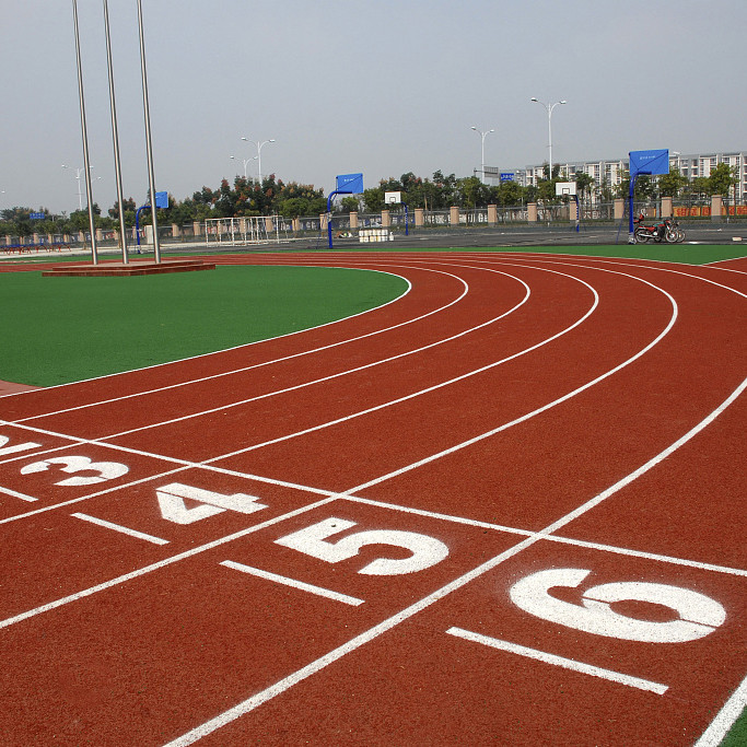 Moisture Proof Permeable Jogging Track Material 13mm Thickness