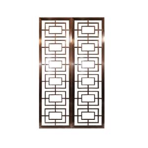  Customized Chinese style decorative metal screen panels room divider screen Manufactures
