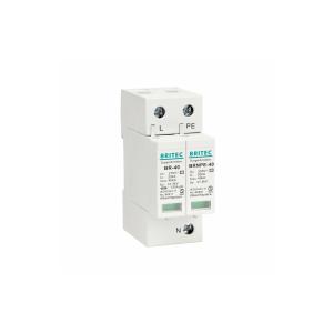 IEC 61643-11 SPD AC 40kA 1P + NPE Lightning Protection DIN Rail Mounting