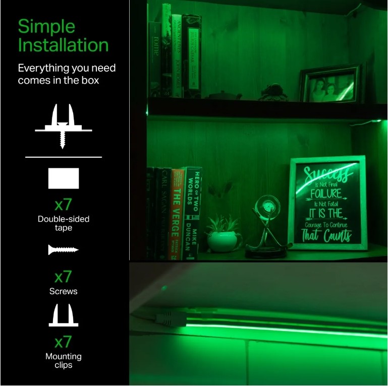 6.5FT Length LED Strip Lights Series With Yes Dimmable 5V 1.5A