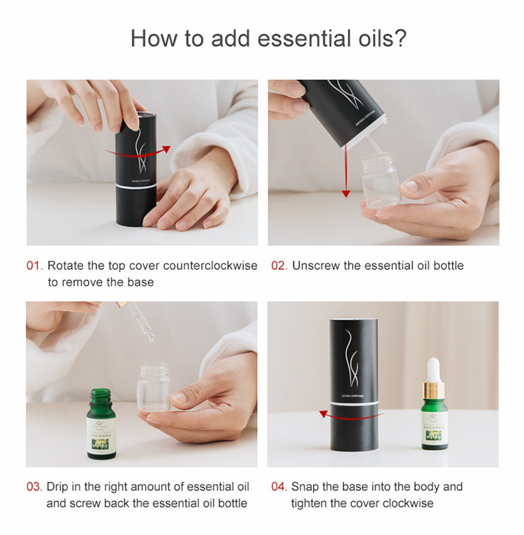 Portable USB Powered Scent Nebulizer For Travel