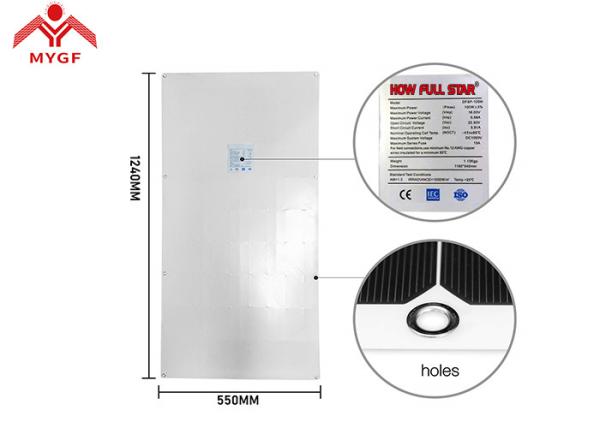 Caravans 100w Flexible Marine Solar Panels , Sunpower Flexible Solar Cells Easy