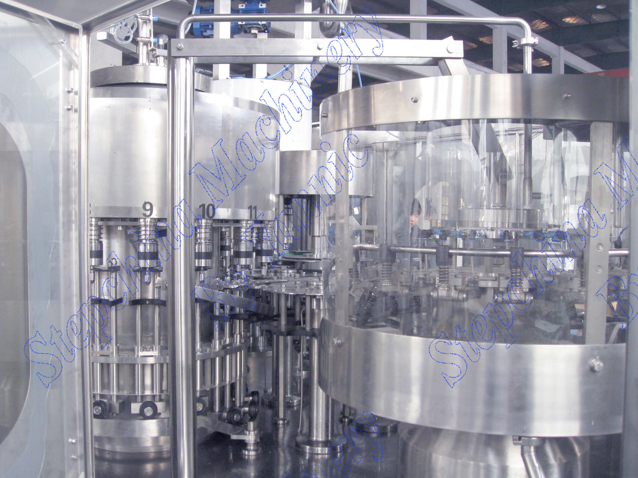 SUS304 High Efficient Pure Mineral Water Filling Machine With Plastic Screw Cap