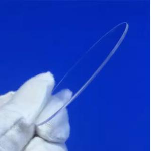 China Round Transparency Quartz Glass Plate With Professional Welding Processing Services on sale