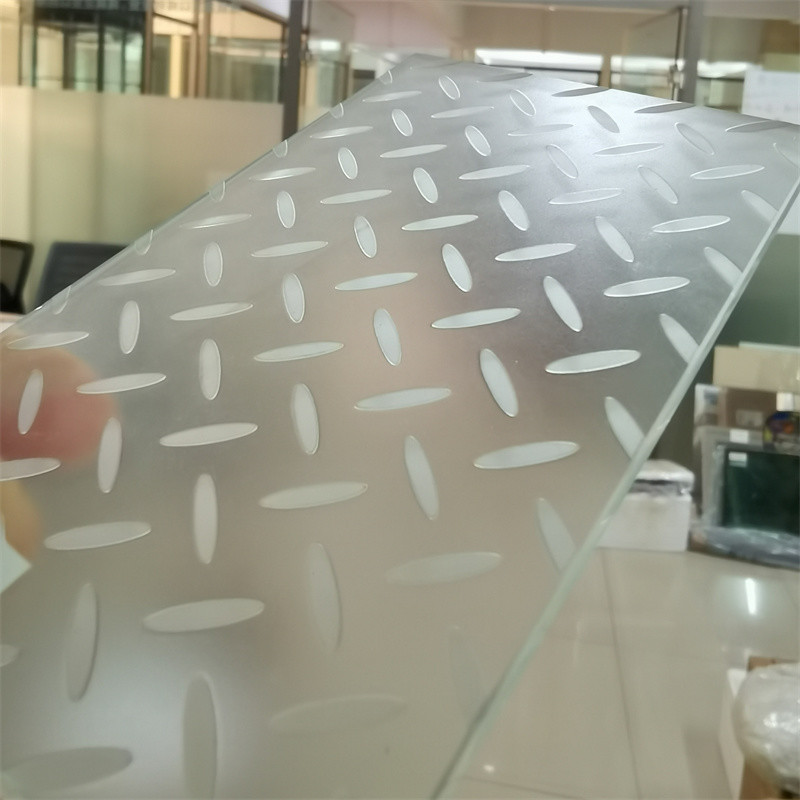 Multi-layer Laminted Tougthen Glass Slip Resistance Flooring Plank Road