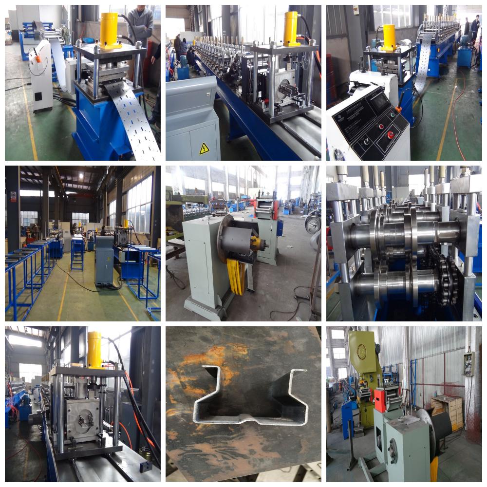 glazed tile Storage Rack Roll Forming Machine Colored Steel 7.5kw