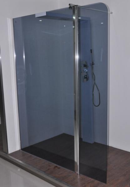 Chrome Profiles Bathroom Shower Enclosures , 1200 X 900 Shower Tray And