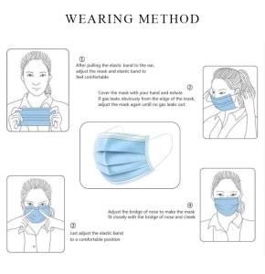  Professional 3 Layer Face Mask Soft Skin Friendly FDA CE Certificates Manufactures