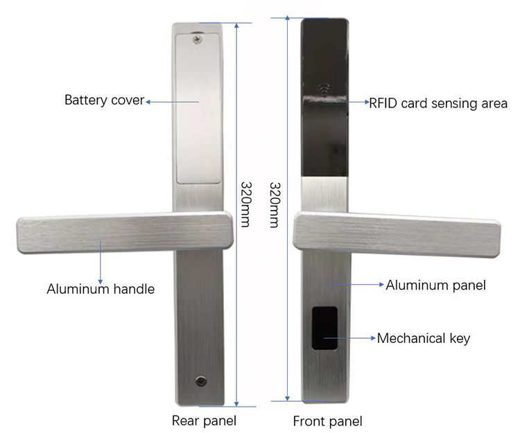 Multifunctional RFID Hotel Lock Smart With Management System