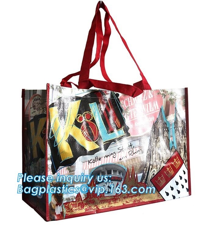 Wholesale factory custom fashion laminated non woven bag, Shopping printing fabric insulated foldable bag, custom pp non