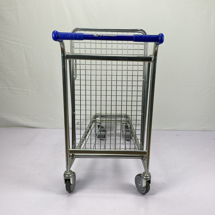 Multipurpose Handcart Heavy Duty Warehouse Trolley 2 Tier Trolley Foldable