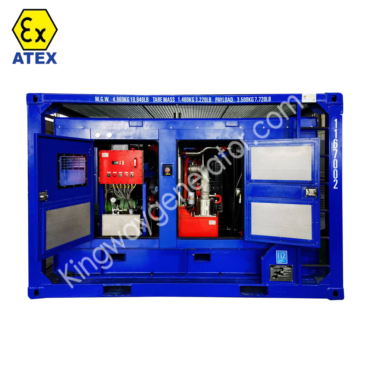 ATEX Zone 2 Air Compressor with Sullair Explosion Proof Diesel Engine Ex-proof Air Compressor