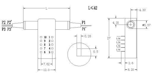 2x4 Fibre Optical Switches Duplex 1x2 Opto-Mechanical In Relay Hub Module