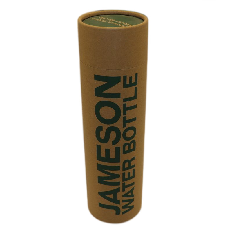 Kraft Paper Tube Packaging Box For 500ML Water Bottle Height 27.5cm X Dia 8cm