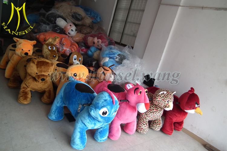 Hansel coin operated walking animal ride for mall