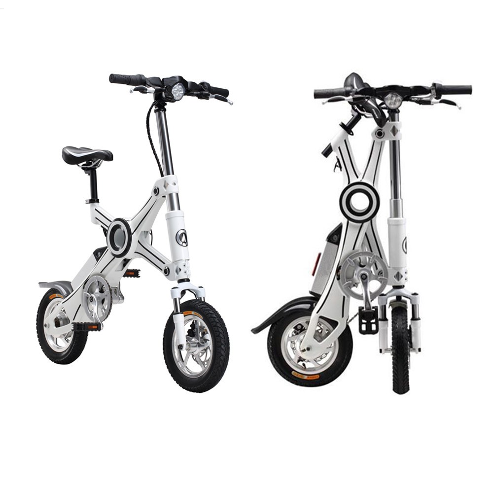 Black Popular 500W Two Wheel foldable electric bicycle with Brake