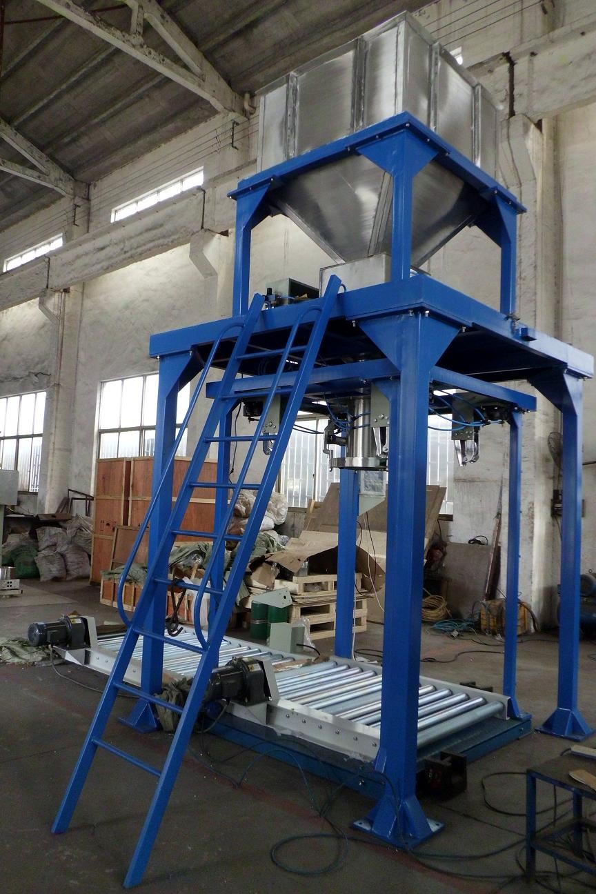 Automated Ton / Big Bag Filling Machine , Feed / Fertilizer / Wood Pellet Bagger