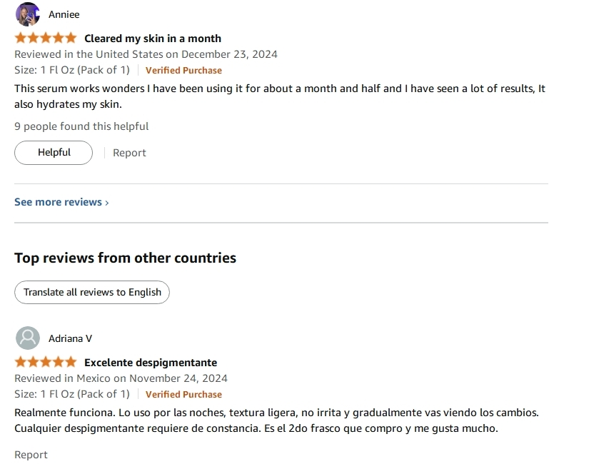 Alcohol Free Skin Molecules Discoloration Correcting Serum Tranexamic Acid Niacinamide For Dark Age Spots