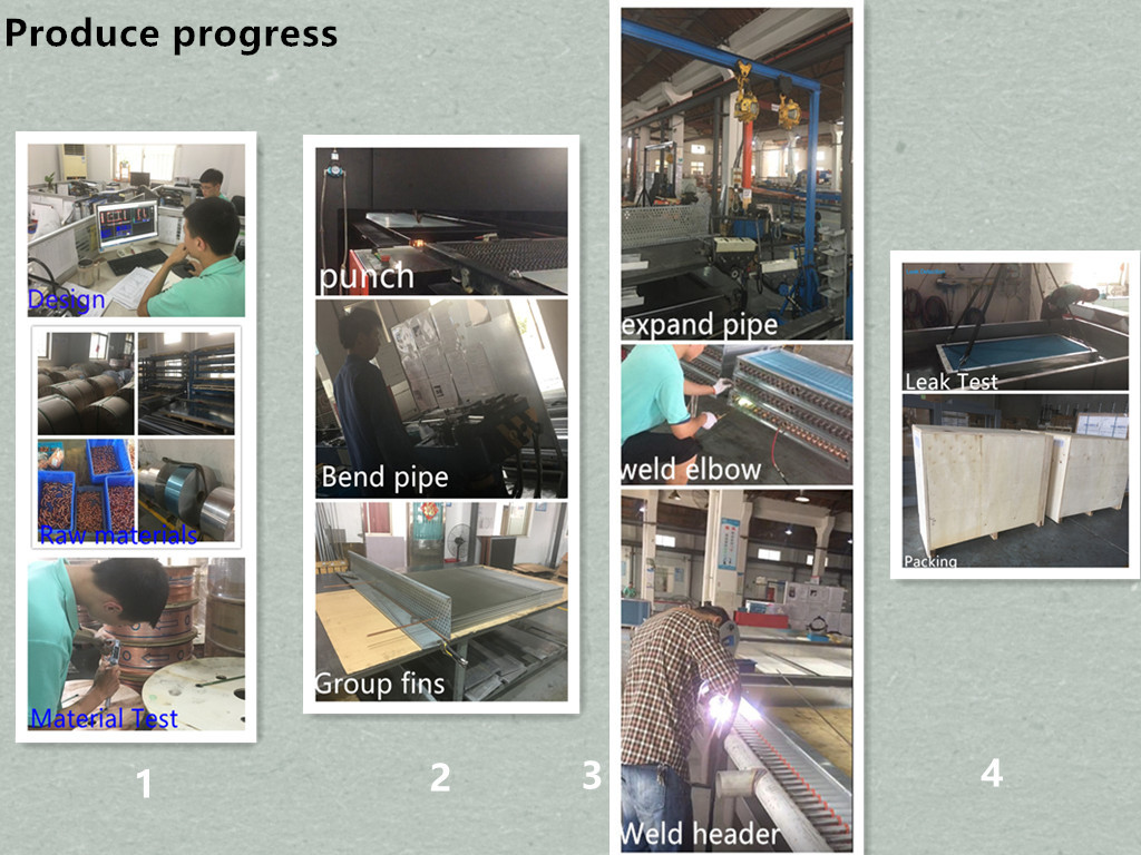 Stainless Steel Coling Coil / Fin And Tube Heat Exchanger for Pollution Gas Recovery System