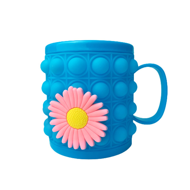 Customizable Baby Feeding Kids Drink Cup Silicone Push Bubble Fidget Popper Pop With High Temperature Resistance