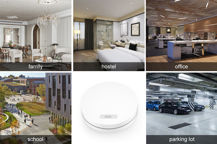 Tuya Smart Accurate 85dB Smoke Alarm Detector With Photoelectric