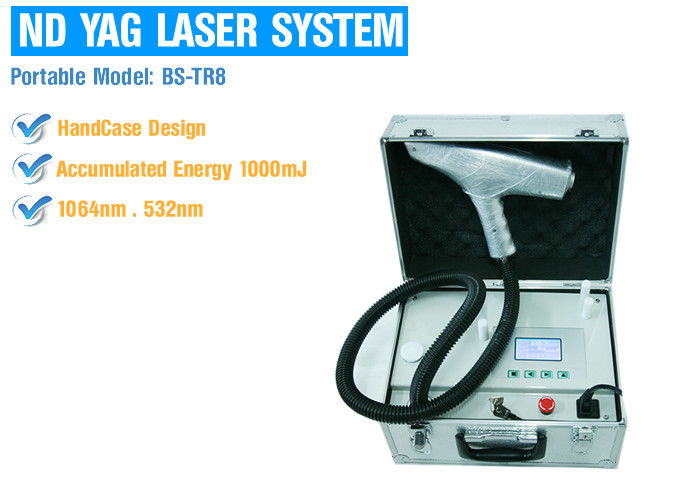 Painless Portable Q Switched Nd Yag Laser Tattoo Removal Permanent Safety Treatment