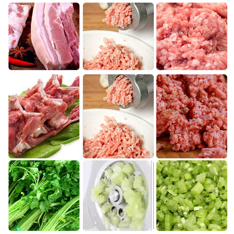 Silver Meat Processing Machine Power 7.5KW Pork Cutting Machine