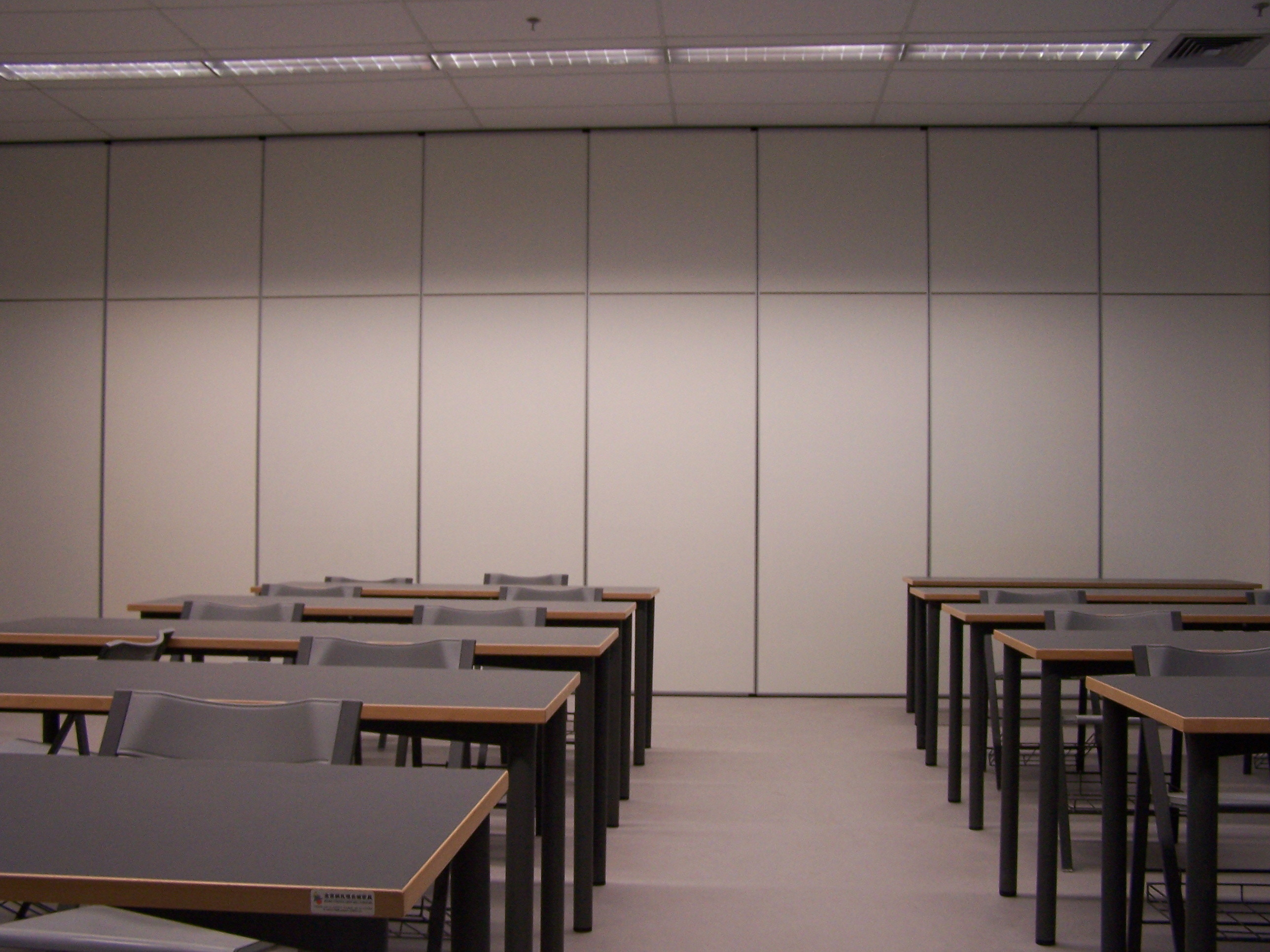 Meeting Room Sound Proof Partitions / 2000mm Height Hanging Sliding Partition Walls