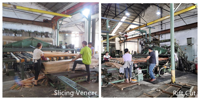 Carya Rustic Hickory Veneer 120mm Natural Wood Veneer ISO9001 2