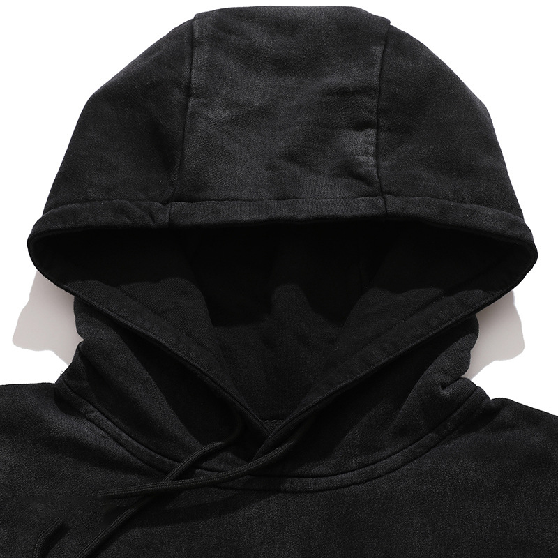 Autumn And Winter Men Clothing Pullover Hoodie Heavy Vintage Washed Loose Fit