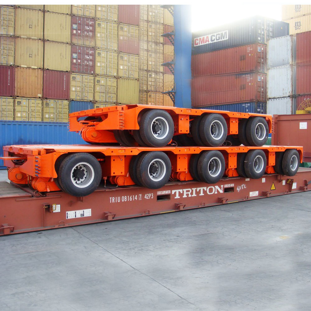 Truck Trailer 200 Ton 250 Ton-600 Ton Multi Axle Hydraulic Lowbed Lowboy Semi Trailer