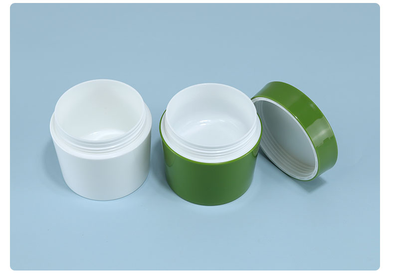 Other Cosmetic 100ml 200ml Custom Capacity Round Plastic Cosmetic Cream Jar with Repeatable Filling and Plastic Cap